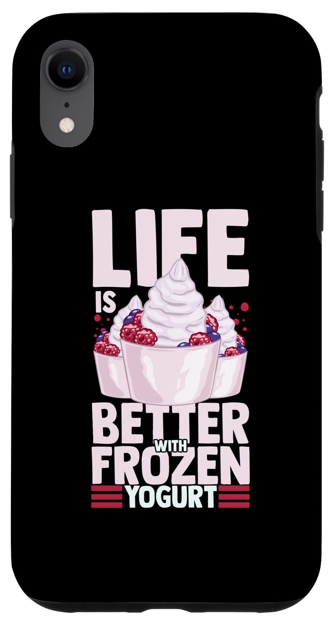 iPhone XR フローズンヨーグルト Froyo アイスクリームメーカー レシピ スマホケース