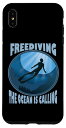 iPhone XS Max Freediving The Ocean is Calling Free Dive One Breath無呼吸 スマホケース