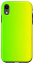 iPhone XR オンブレカラー グラデーションライムグリーンからイエロー スマホケース(2)