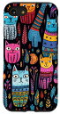 iPhone SE (2020) / 7 / 8 A variety of doodle Animals, Crazy Cats of various color スマホケース