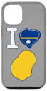 iPhone 12/12 Pro I love Nauru. Nauruanの旗、ハートの形をしたカントリーマップ スマホケース