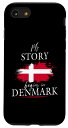 iPhone SE (2020) / 7 / 8 My story begins in Denmark デンマーク デンマーク語 国旗 デンマーク人 ダンマーク スマホケース
