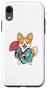 iPhone XR コーギー 浴衣 おもしろい犬 夏祭り スマホケース