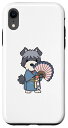 iPhone XR シュナウザー 浴衣 おもしろい犬 夏祭り スマホケース