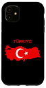 iPhone 11 グラフィック 七面鳥 地図 三日月 国旗 地図 スマホケース
