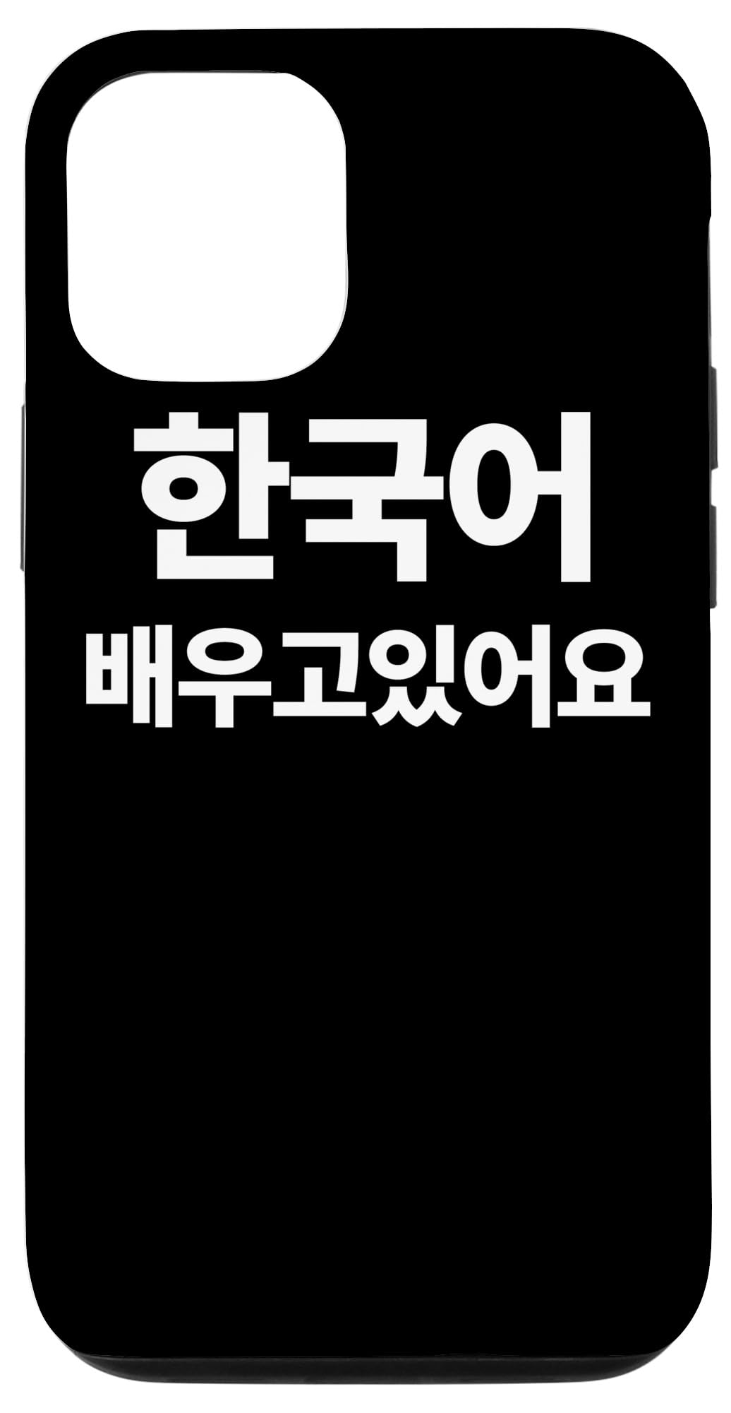 iPhone 12/12 Pro ハングルで書いた韓国語を勉強しています ハングク・ハングル・ドラマ スマホケース