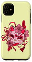 iPhone 11 きつね ピンク猫マスク 桜 スマホケース