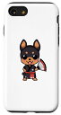 iPhone SE (2020) / 7 / 8 ミニチュアピンシャー 浴衣 おもしろい犬 夏祭り スマホケース