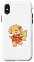 iPhone X/XS ゴールデンドゥル 浴衣 おもしろい犬 夏祭り スマホケース