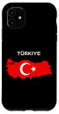 iPhone 11 トルコ国旗 地図 グラフィック 文化 ホーム 月 スマホケース