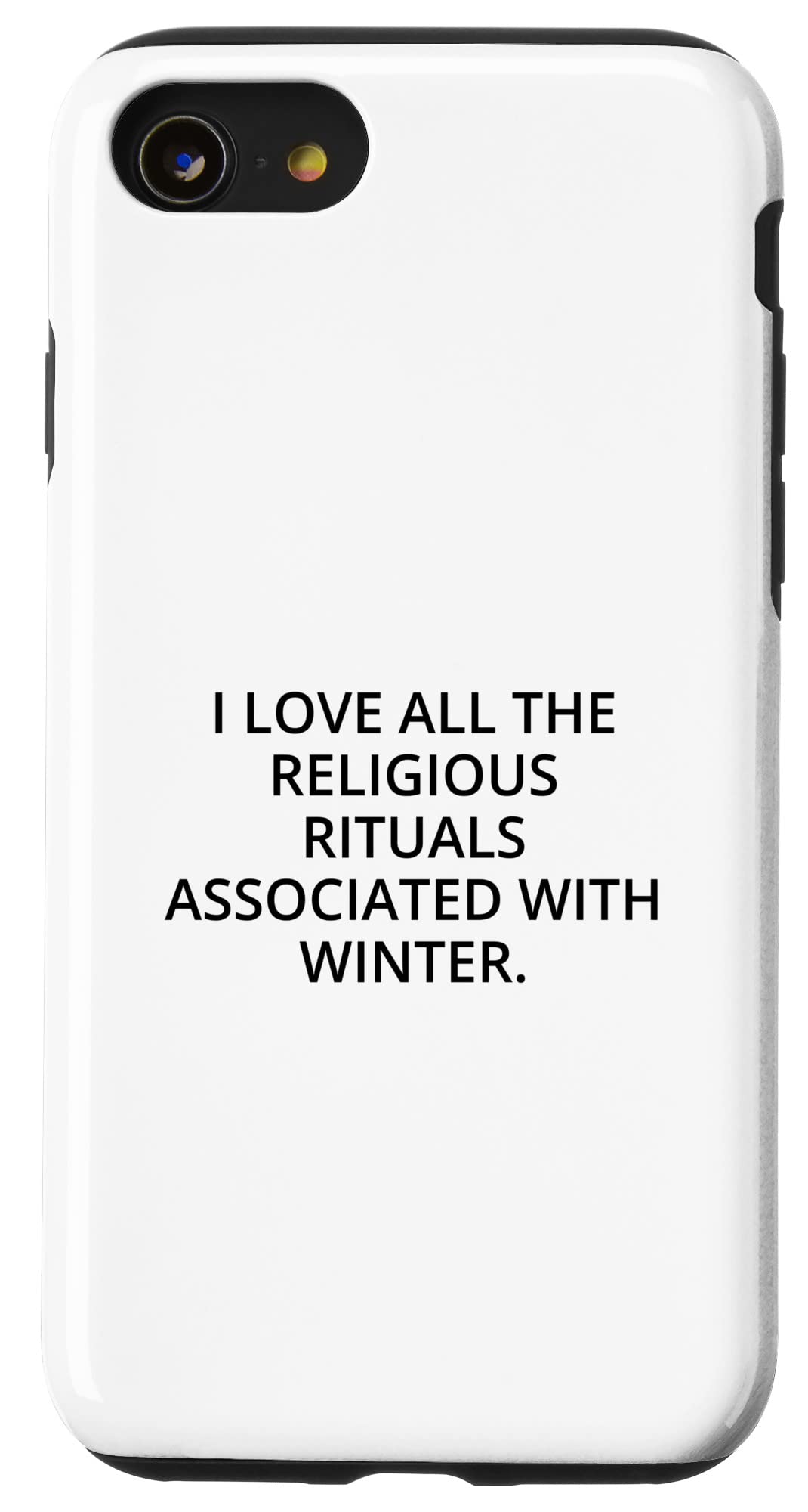 iPhone SE (2020) / 7 / 8 冬に関連するすべての宗教的な儀式が大好きです。 スマホケースのサムネイル