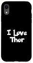 iPhone XR I love Thor 子犬 犬 スマホケース