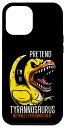 iPhone 14 Pro Max Trex ラバーダック ティラノサウルス アヒルの子恐竜 スマホケース