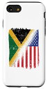 iPhone SE (2020) / 7 / 8 American Grown Jamaican Roots USA 国旗 ジャマイカ プライド スマホケース