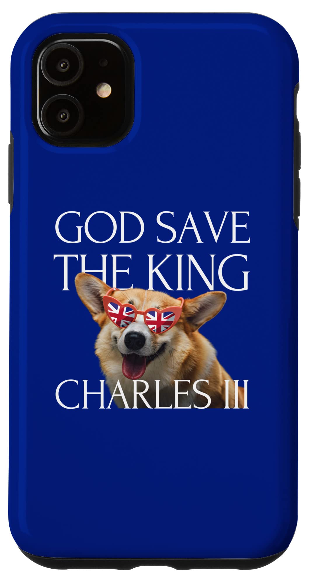 iPhone 11 英国の王様、万歳、王様、神よ、王様をお救いください、ユニオン ジャック GOD SAVE THE KING! LONG スマホケース