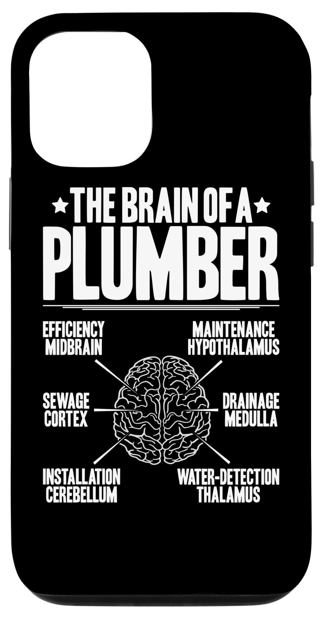 iPhone 12/12 Pro 配管典型的な脳配管工。 スマホケース