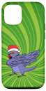 iPhone 12/12 Pro Dabbing Violet インディアンリングネック オウム I アグリークリスマス スマホケース