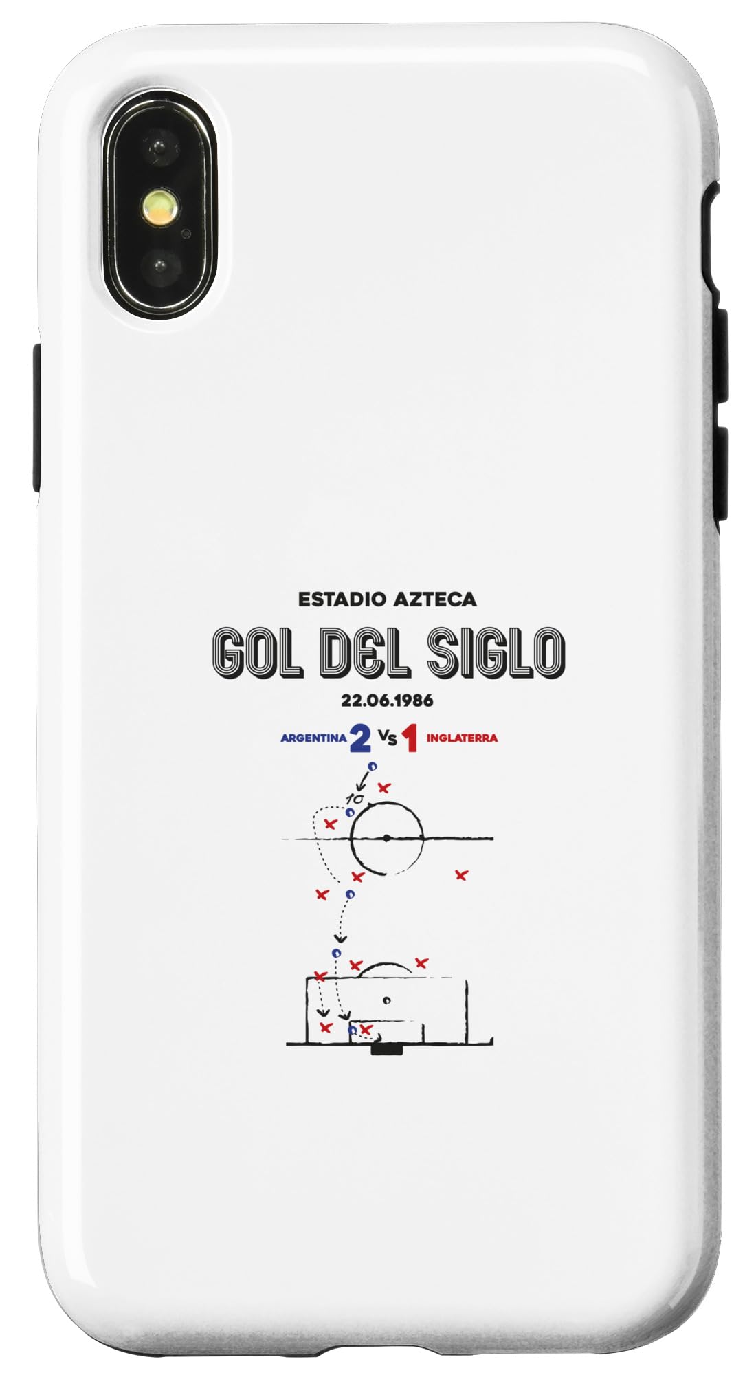 iPhone X/XS Gol del siglo サッカーファン関連商品 スマホケース