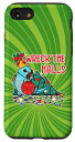 iPhone SE (2020) / 7 / 8 Parrot Wrecks The Halls I ブルー インディアン リングネック スマホケース