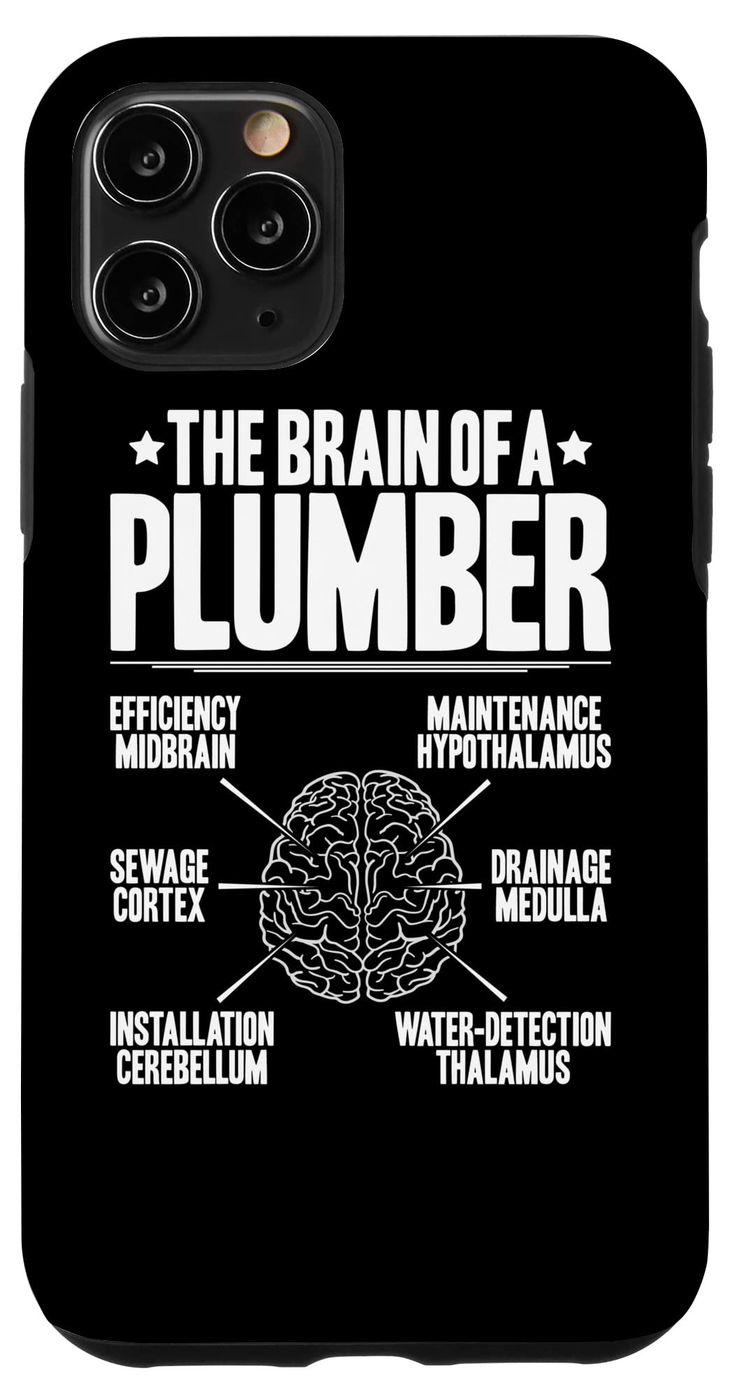 iPhone 11 Pro 配管典型的な脳配管工。 スマホケース