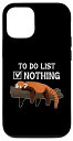 iPhone 15 Pro To Do List Nothing レッサーパンダ ユーモア スマホケース