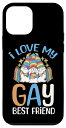 iPhone 12 mini アイ・ラブ・マイ・ゲイ・ベスト・フレンド レインボー ゲイ カレント Lgbtq プライド スマホケース