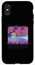 iPhone X/XS Flagler Beach Retro 80年代 Vaporwave ビーチバケーション スマホケース