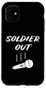 iPhone 11 退役軍人 兵士 退職 ミリタリー マイク ドロップ 獣医 スマホケース