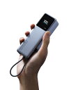 Xiaomi 165W Power Bank 10000mAh 【最大出力165W 2台同時超高速充電】USB-Cケーブル内蔵 小型 大容量 本体90W急速充電 カラーディスプレイに充電情報表示 PSE認証済 iPhone/iPad/Android各種スマートフォン、