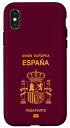 iPhone X/XS スペイン、スペイン、スペインのパスポート、スペインの旗。 スマホケース