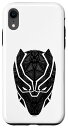 iPhone XR マーベル アベンジャーズ ブラックパンサー 幾何学模様 マスク スマホケース