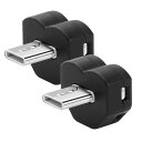 【DFsucces】LEDライト 8色調色 USB 車内用 雰囲気ライト イルミネーション メモリー機能 自動点灯 RGB USB給電 調光機能 アンビエントライト 小型 軽量 簡単取付 (Type-C×2P)(2)