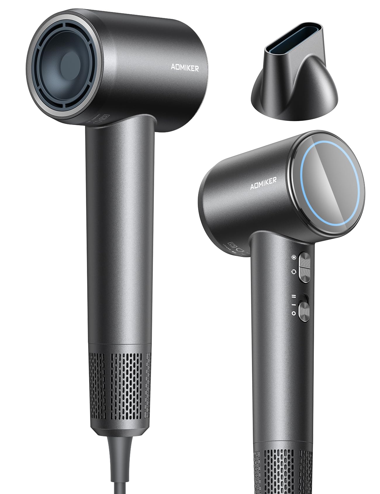 【30s速乾&冷熱リズムモード付き】ドライヤー 大風量 Aomiker ヘアドライヤー 速乾 4段階温度調節&2段階風量 高浸透2億高濃度マイナスイオン温度制御...