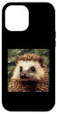 iPhone 14 Plus ハリネズミ 8ビット 動物 野生動物柄 スマホケース