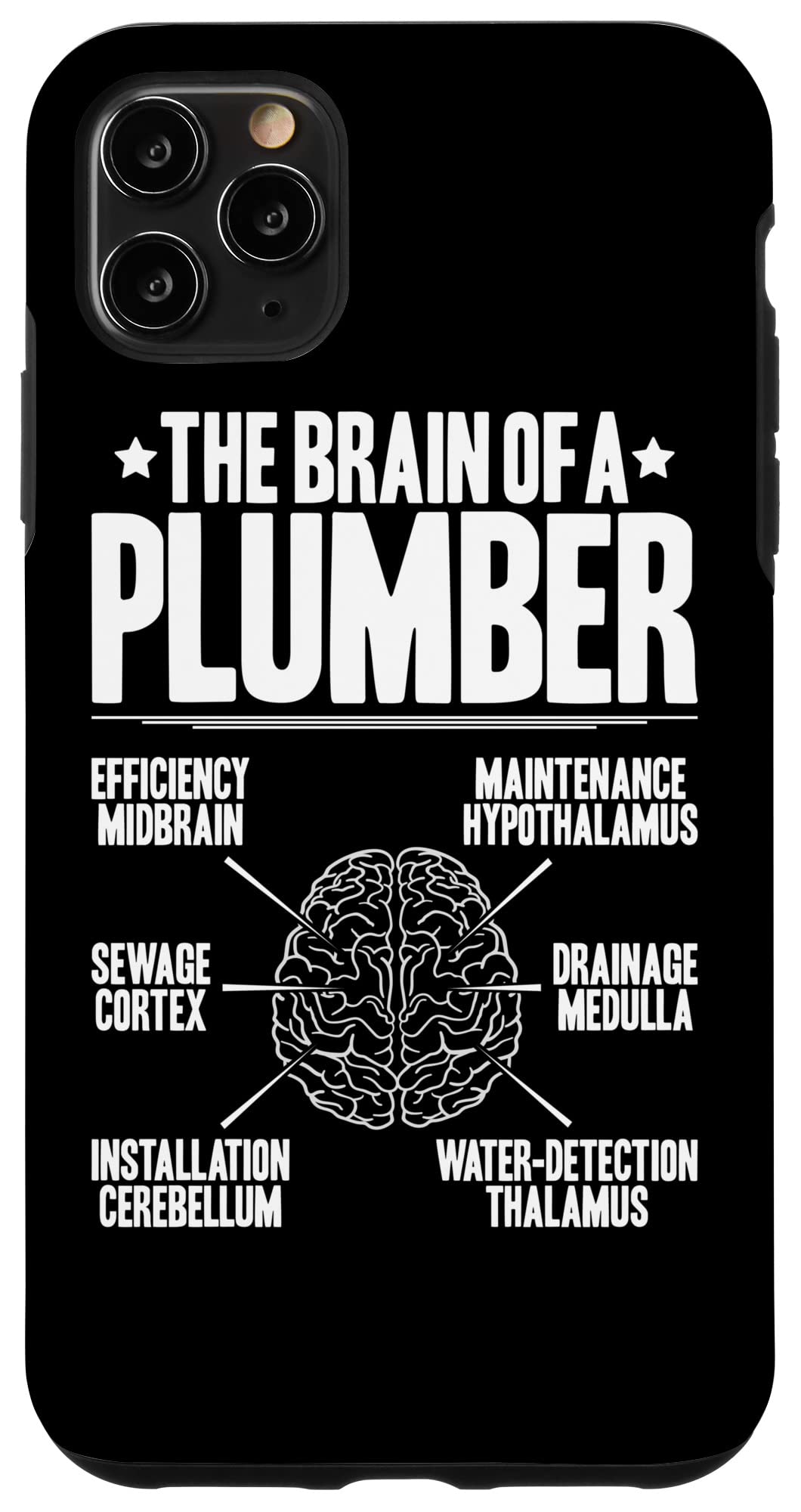 iPhone 11 Pro Max 配管典型的な脳配管工。 スマホケース