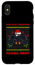 iPhone X/XS This Is My Christmas パジャマシャツ アグリークリスマスビデオゲーマー スマホケース