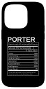 iPhone 14 Pro Porter Nutrition Facts 面白くて皮肉な名前入り スマホケース