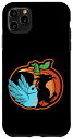 iPhone 11 Pro Max パンプキン オウム & ドラゴン シャドウ I ブルー インディアン リングネック スマホケース