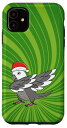 iPhone 11 Dabbing ホワイトフェイス オカメインコ I アグリークリスマス スマホケース