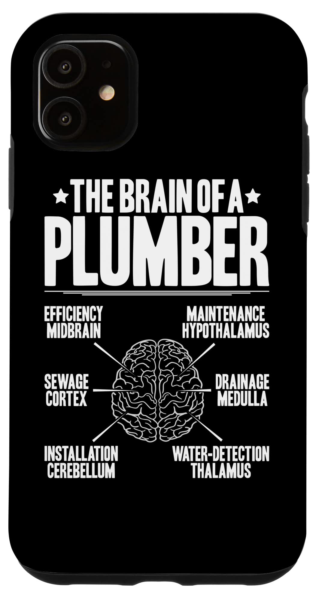 iPhone 11 配管典型的な脳配管工。 スマホケース