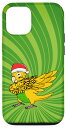 iPhone 13 Pro Dabbing 黄色いセキセイインコのオウム I Ugly Christmas スマホケース