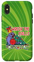 iPhone X/XS Parrot Wrecks The Halls I Violet インディアンリングネック スマホケース