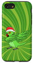 iPhone SE (2020) / 7 / 8 Dabbing グリーン インディアン リングネック オウム I アグリークリスマス スマホケース