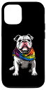 iPhone 12/12 Pro ブルドッグLGBTプライドフラッグ スマホケース