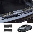 プリウス60系 5代目 新型 ラゲッジスカッフプレート リアバンパープロテクター PRIUS 60系 バンパー トランク ラゲージ 保護パーツ ガーニッシュ アクセサリー 汚れ防止 傷防止 ステンレス ブ