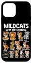Wild Cats Of The World レディース 男性 知育 動物好き スマホケース iPhone 12 mini 用