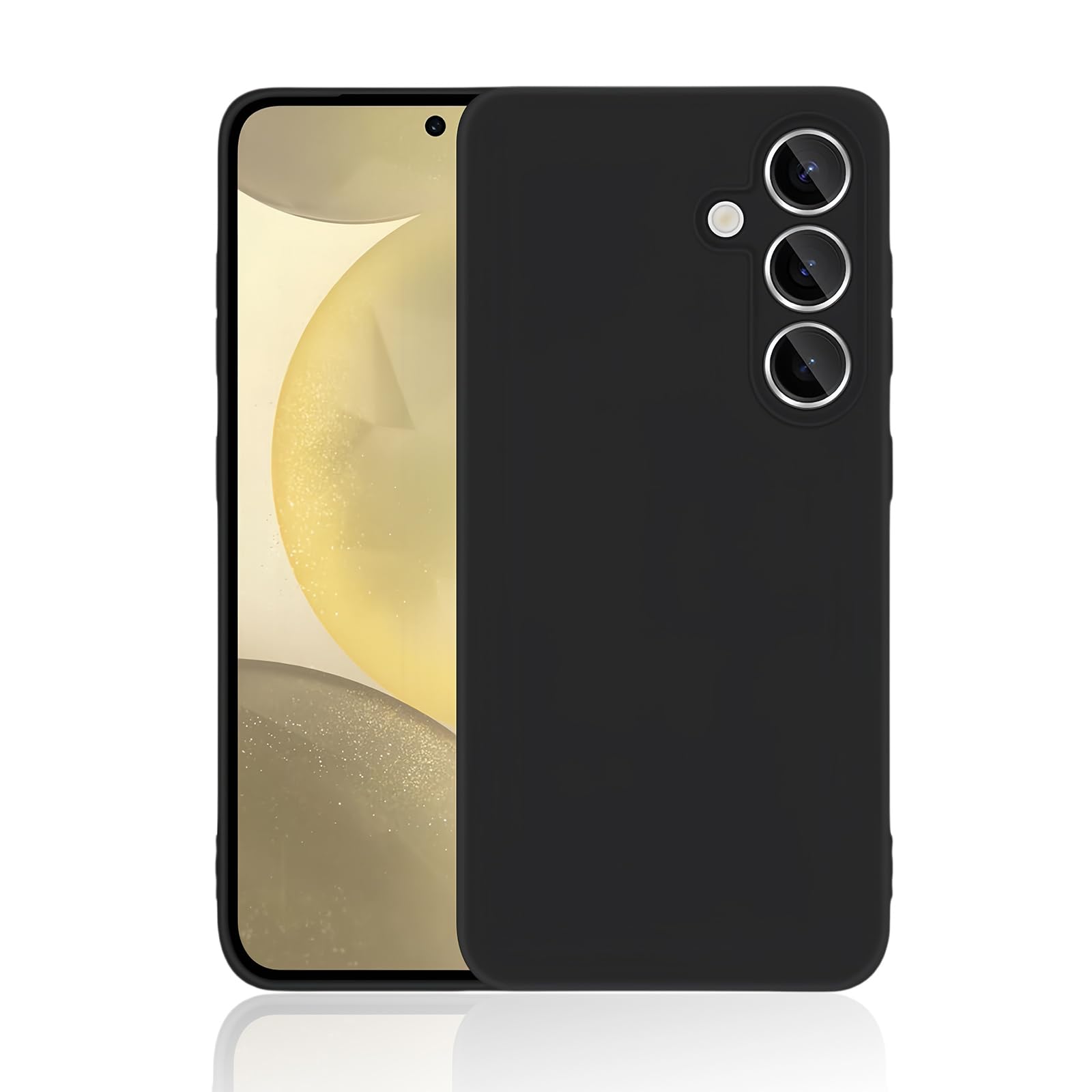 Rakuten - 対応 Galaxy S25 5G ケース マットブラック 米軍MIL規格 耐衝撃 【柔軟性 TPU素材】指紋防止 着脱簡単 ギャラクシーs25 カバー 防塵 耐久 携帯便利 【ストラップホール付き】黒