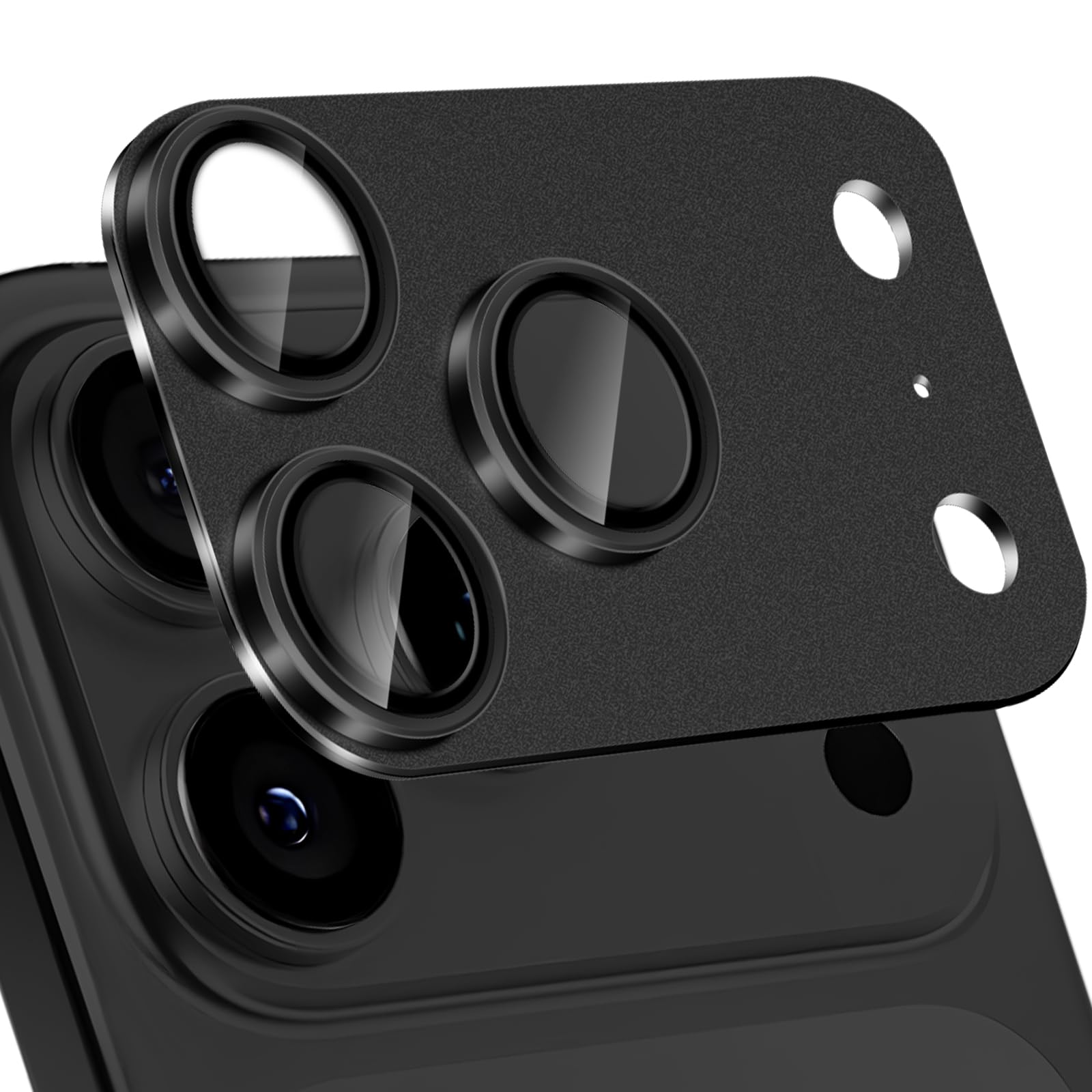 ReHowy カメラフィルム iPhone 17 Pro 対応 カメラレンズカバー アルミ合金＋9H硬度強化ガラス製 アイフォン 17 pro レンズカバー 露出オーバー防止 キズ防止 耐衝撃 全面保護 カメラカバー 高透