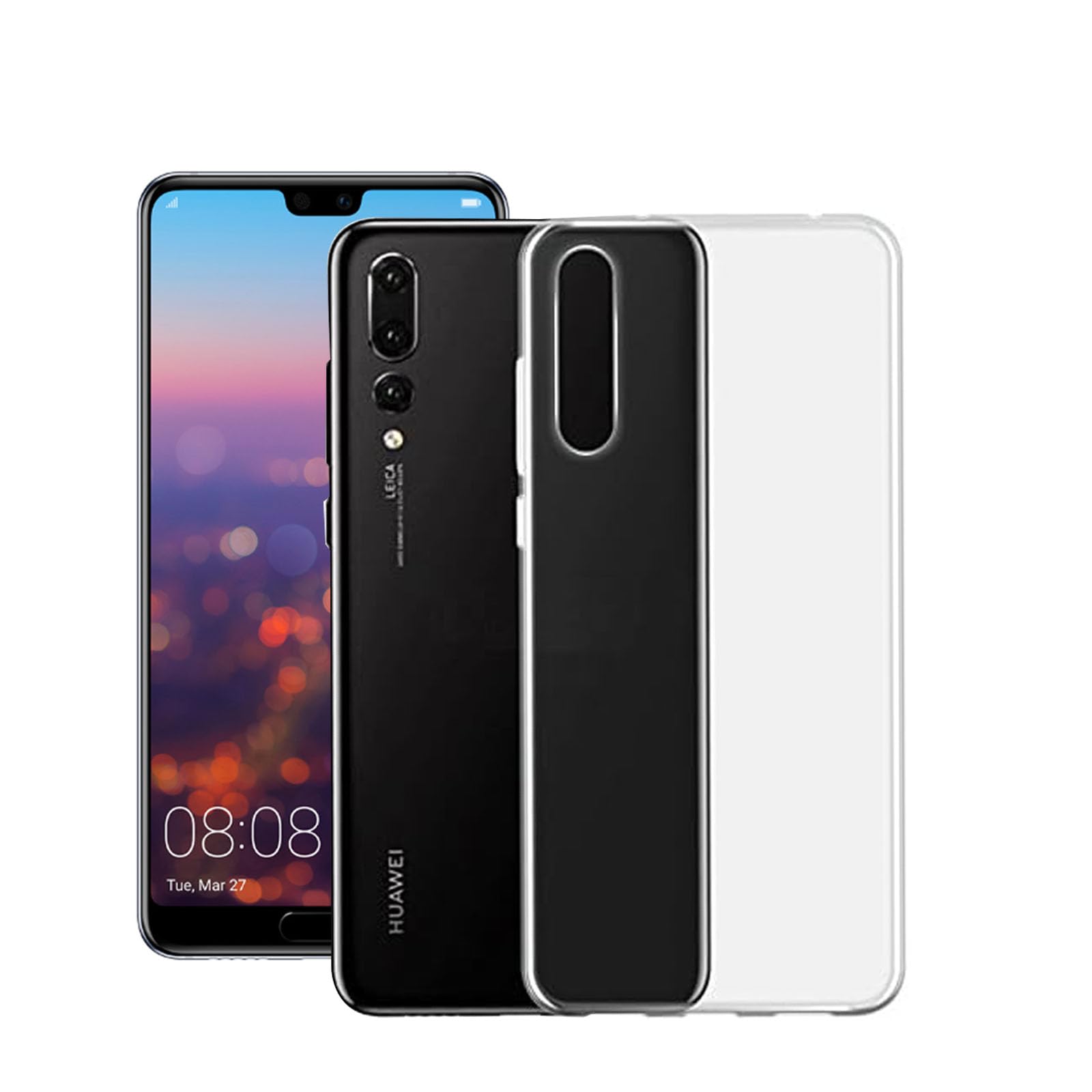Rakuten - HUAWEI P20 專用スマホ ケースHUAWEI P20 高透過率 耐衝撃 超薄型 軽量型 黄ばみ防止 指紋防止 TPU素材を採用して全面保護カバー （透明）