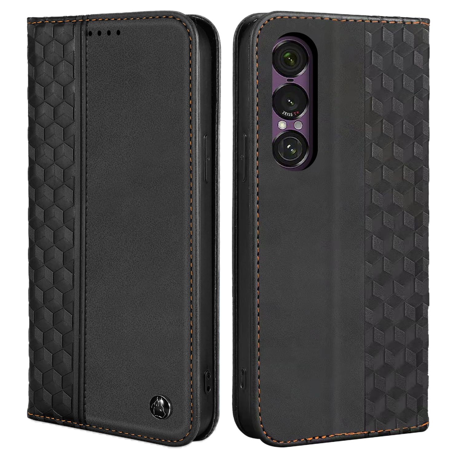 CASAFUNY 向けの Xperia 1 VII ケース 手帳型 おしゃれ カバー 用の エクスペリア1 vii ケース 手帳型 手作り 耐衝撃 本革 PUレザー 対応 Xperia 1 マーク 7 携帯ケース お洒落 SO-51F SOG15 携帯カバー 人気